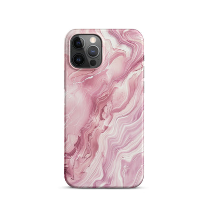 Pink Marble Phone case for iPhone-12