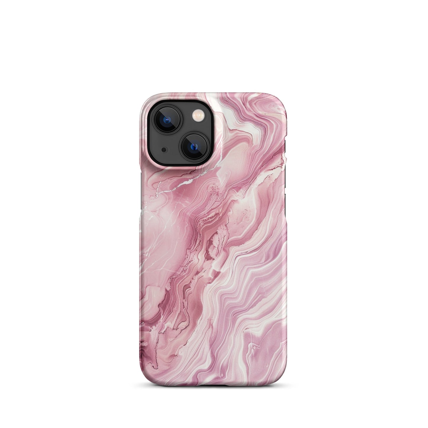 Pink Marble Phone case for iPhone-16